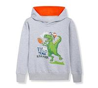 Boys Hoodies & Sweatshirts Sudaderas con Capucha para niños Cuello Manga Larga diseño de Dinosaurio Prendas para Edades Entre 5 y años (Dark Gray, 10-12 Years) #19
