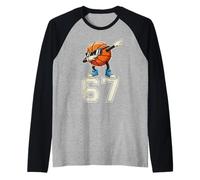 Boys Kids 67 Six Seven Sunglasses Dabbing Basketball Lover Camiseta Manga Raglan