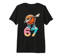 Boys Kids 67 Six Seven Sunglasses Dabbing Basketball Lover Camiseta Premium