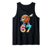 Boys Kids 67 Six Seven Sunglasses Dabbing Basketball Lover Camiseta sin Mangas