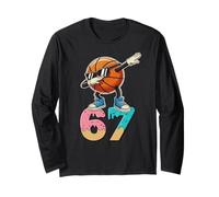 Boys Kids 67 Six Seven Sunglasses Dabbing Basketball Lover Manga Larga