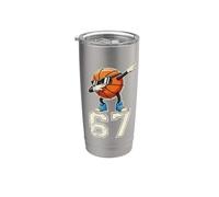 Boys Kids 67 Six Seven Sunglasses Dabbing Basketball Lover Vaso térmico de acero inoxidable de doble pared
