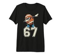 Boys Kids 67 Six Seven Sunglasses Dabbing Football Lover Camiseta Premium