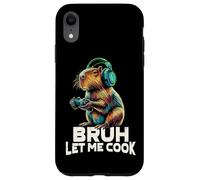 Boys Kids Video Gamer Let Me Cook Meme Lover Bruh Capybara Carcasa para iPhone XR