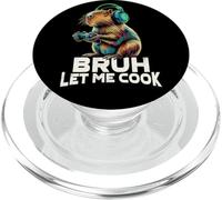 Boys Kids Video Gamer Let Me Cook Meme Lover Bruh Capybara PopSockets PopGrip para MagSafe