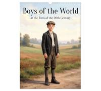 Boys of the World - At the Turn of the 20th Century (Wall Calendar 2027 DIN A3 portrait), CALVENDO 12 Month Wall Calendar: Gentle scenes of boyhood ... life unfolded quietly and timelessly.