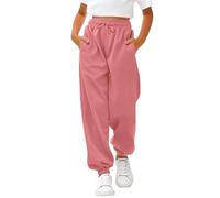 Boys Oversized Wide Leg Joggers Baggy Tracksuit Bottoms Kids Drawstring Elastic High Waist Straight Leg School Trousers Teen Boy Solid Color Athletic Sweatpants with Pockets