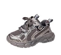Boys Running Trainers Wide Fit Sports Running Shoes for Teen Boy Sneakers Breathable Soft Lace up Mesh Upper Non-Slip Thick Chunky Sole Walking Tennis Shoes for Little/Big Kids