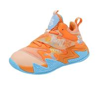 Boys Shoes Kids Running Lightweight Breathable Sport Sneakers(Toddle & Little Kid & Big Kids) Calcetines 1 año (naranja, 33 Big Kids)