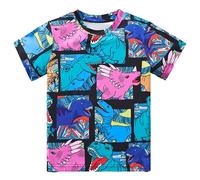 Boys Tops Categoría de producto Camiseta con diseño de dinosaurios de dibujos animados manga corta look casual moderno para ajuste ancho, estilo veraniego, fácil de limpiar, adecuado para el día a día