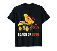 Boys Valentines Day Construction Truck Loads Of Love Toddler Camiseta