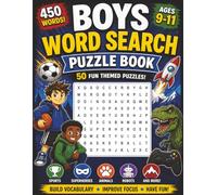 Boys Word Search: 50 Screen-Free Puzzles Featuring Sports, Gaming, Superheroes, and Epic Adventures. Fun Word Searches for Boys! (Quality educational word search puzzle books for kids)