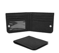 BOYSSPAA Tarjetero de lona para hombre, delgado, hecho a mano, minimalista, delgado, para hombre, Black, Camy-0n, Moderno