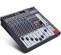Boytone Dj Mixers - Mezclador de audio de 8 canales con Bluetooth, reproductor de puerto MP3 USB con mezclador de sonidos Phantom Power de 48 V con efecto FX de 16 bits, BT-80MX