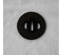 Boyu Japanese Samurai Sword Koshirae - Tsuba Iron Carved 001-026 (TDH003, 3.07/2.87in,)