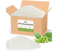 BOYUJK Cera de soja para velas de 5 kg - Cera 100% natural, orgánica de soja sin aditivos - Bajo punto de fusión 55 - 70 °C - Inofensivo y puro (5 kg)