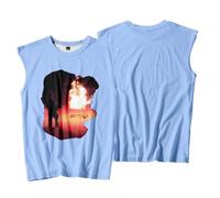 Boywithuke - Chaleco sin mangas suelto y transpirable para hombre y mujer, unisex, estampado elegante, moda hip hop, ropa urbana, R398890a44, 3XL