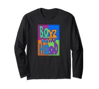 Boyz n The Hood Retro 90's Colorful Logo Hip Hop Movie Manga Larga
