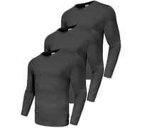Boyzn 1, 3 o 5 unidades de camiseta de manga larga para hombre, protección UPF 50+ UV, secado rápido, camiseta de correr, transpirable, manga larga, deportiva, gimnasio, correr, exterior