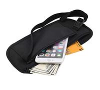Bozaap Cinturón de Viaje para Dinero para Mujeres y Hombres, riñonera Oculta antirrobo para Pasaporte, Bolsa de Viaje de Seguridad Secreta Delgada para Efectivo, Tarjetas, Llaves y Pasaporte