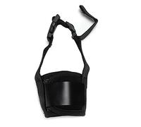 Bozal Ajustable para, Cómodo y Transpirable, Tallas XS a XXL - Evita Mordeduras y Comidas, Diseño Reflectante para Seguridad Nocturna (Negra)