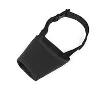 Bozal ajustable para perro para morder y ladrar, bozal de poliéster suave y transpirable con hebillas de liberación rápida para entrenamiento y uso al aire libre (negro, L)
