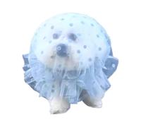 Bozal antilimpieza para mascotas, malla transpirable para perros y gatos, ajustable y de liberación rápida, evita comer objetos extraños al aire libre (azul, S/M/L