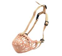 Bozal clásico de canasta, protector bucal para perro, bozal transpirable de entrenamiento para perros, ajustable, acolchado, cómodo, diseño humano, para evitar mordeduras, masticar y lamer