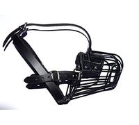 Bozal de alambre recubierto de polímero, cesta de alambre, bozal de metal fuerte para pastor alemán, labrador y otros perros pequeños