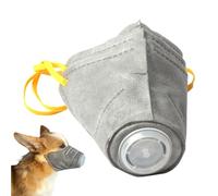Bozal de filtro de aire para perros, 3 fundas faciales para respirador de seguridad contra incendios, protector bucal transpirable para evitar mordeduras y ladridos