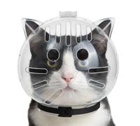 Bozal de gato para el cuidado de las garras, máscara facial transparente transpirable, ideal para bañarse, cambiar pelaje, corte de garras, entrenamiento de conducta, prevención de mordeduras