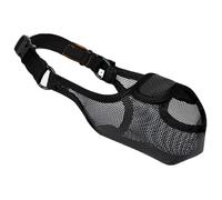 Bozal de malla para perro, ajustable, evita mordeduras y comer, transpirable, se adapta a nariz de 22-24 cm