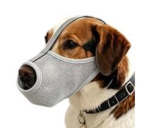 Bozal de malla para perro, cubierta de suave reflectante de malla, bozal para perro, para matar mordeduras, lamer, entrenamiento de prevención de masticación