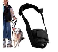 Bozal de Malla Transpirable, para Perros pequeños y medianos, Cubierta de de Malla de Aire Suave Ajustable, Razas de Cara Plana, bozal Corto para Perros Shih Tzu, Bulldog francés Chihuahua, fácil