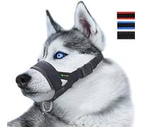 Bozal de nailon con lazo ajustable para perros pequeños, medianos, grandes para evitar que muerdan, ladren y mastiquen