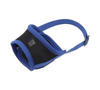 Bozal de Nailon de Malla Transpirable for Perros, bozal de Entrenamiento antimordeduras, máscara Suave antiladridos for Mascotas, Apto for Perros pequeños, medianos y Grandes, Pitbull (Color : Blue,