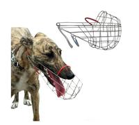 Bozal de Perro con Cesta de Alambre de Metal, antiladridos, mordedura, masticable, Apto for bozales de Perro Galgos pequeños/Grandes antimordeduras (Size : L)