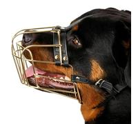 Bozal de perro máscara cómoda anti-recogida para animales | Bozal animal cubierta cara cesta metálica para pequeños medianos grandes animales paseo
