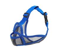 Bozal de red ajustable para mascotas para control de comer, permite beber jadear, correa fácil de ajustar, cómoda para perro ajustable