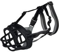 Bozal Flex de Silicona para Perros Negro - Talla L - XL