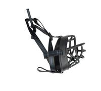 Bozal for Perros Que Evita morder, Transpirable, Ajustable, Permite jadear y Beber, Gran Orificio de respiración, for pequeños medianos(Black-Plastic Buckle,No. 3)