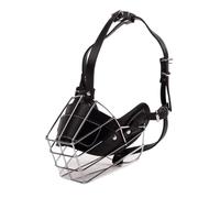 Bozal Funda antimordeduras Ajustable for Perros, Cesta Transpirable, mascarilla bucal for Perros pastores Bozal Perro Mediano(Black,2XL)