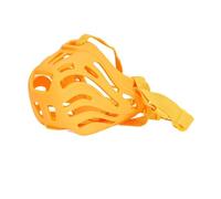 Bozal Mascarilla Ajustable for Perros, antimordeduras y antiladridos, Adecuada for Perros pequeños, medianos y Grandes, Accesorios for Mascotas Bozal Perro Mediano(Yellow-5)