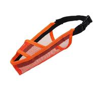 Bozal Mascarilla bucal Ajustable y Transpirable for Perros con Malla Resistente a la Corteza y Las mordeduras Bozal Perro Mediano(Orange,XS)