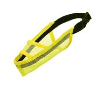 Bozal Mascarilla bucal Ajustable y Transpirable for Perros con Malla Resistente a la Corteza y Las mordeduras Bozal Perro Mediano(Yellow,S)