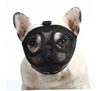 Bozal para Bulldog Francés, Bozal De Perro De Hocico Corto De Malla Transpirable De Tamaño S, Perro Suave Ajustable para Evitar Comer, Morder, Masticar para Perros Pequeños, Medianos Y Grandes