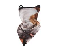 Bozal para Bulldog Inglés, mascarilla Cortavientos para Perros Que Duermen, Polaina para el Cuello, Protector Facial de Invierno para Motocicleta.