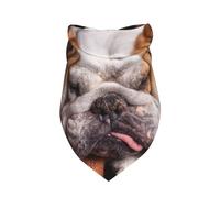 Bozal para Bulldog inglés Mascotas Perros Que Duermen,Bufanda con Babero y Capucha Triangular Bufanda Ajustable para Mascotas Capucha Lavable Adecuada para Perros y Gatos pequeños, medianos y Grandes