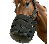 Bozal para Caballo - Ligero Antimasticación para Gestión de Pastos | Nylon Transpirable con Correa Ajustable, Equipo de Protección para Establo, Rancho y Cuidado Equino, 7,48X6,1 pulgadas