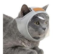 Bozal para gatos, transparente, protección respiratoria | Mascarilla protectora para gatos, antimordeduras para cortar las garras, baño | Material PVC con sistema de ventilación de